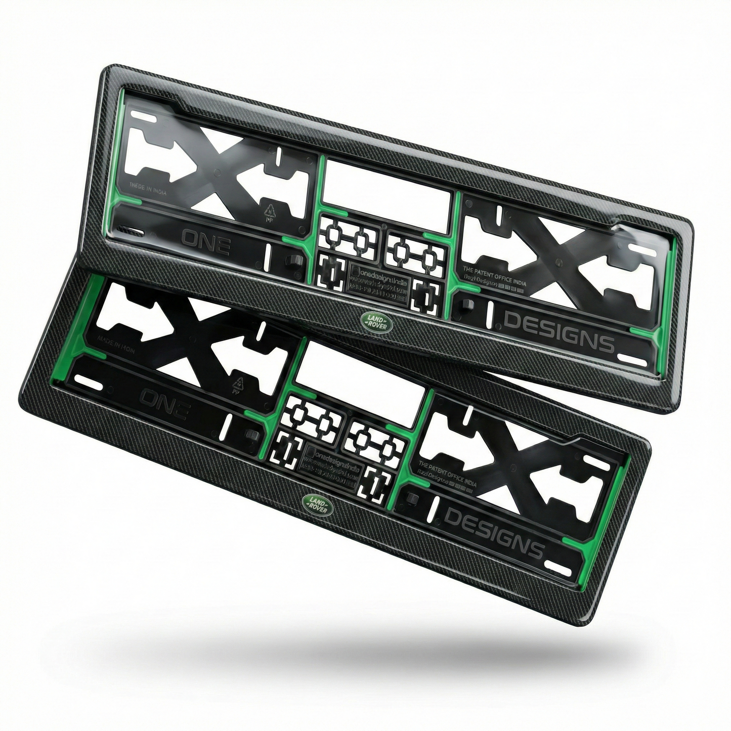 ONEDESIGNS Range Rover Edition Gel Number Plate Frame – Premium 3D Gloss Finish | Universal Fit for All Cars