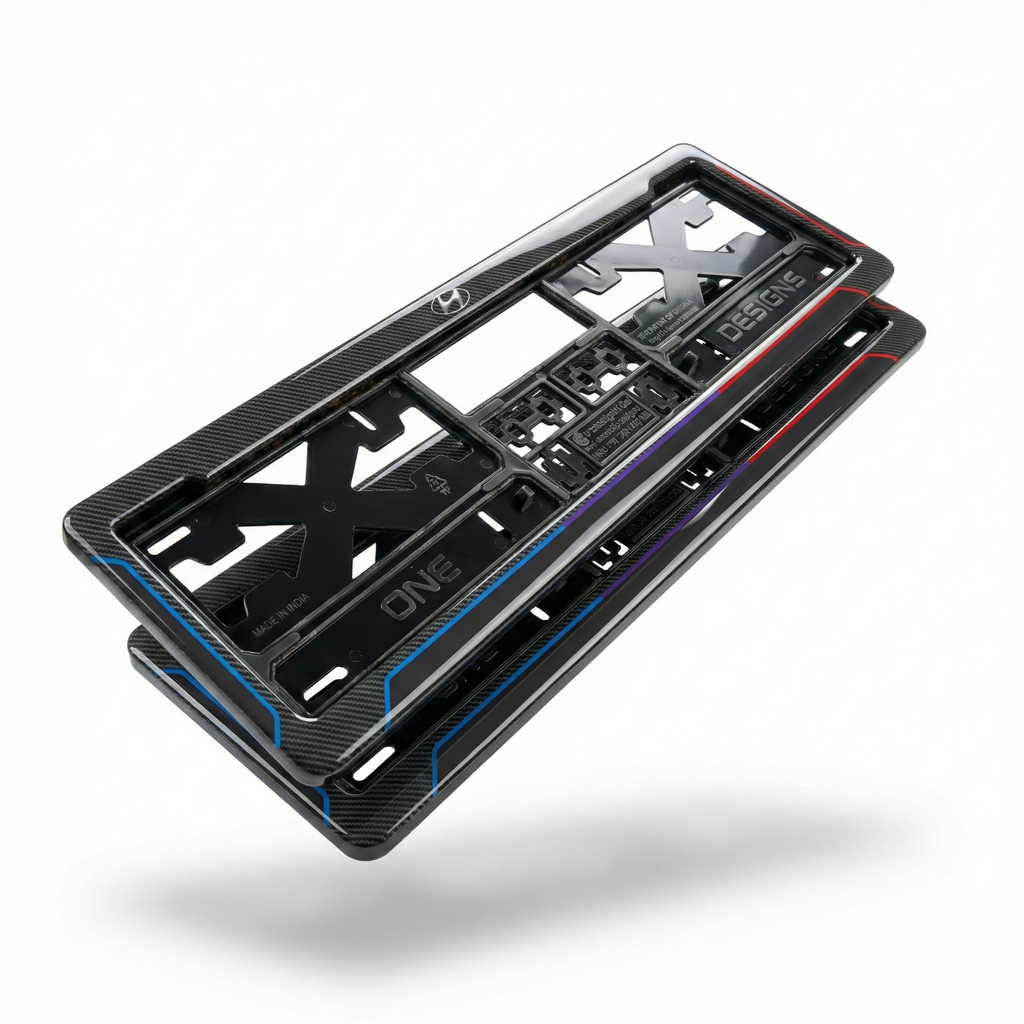 ONEDESIGNS Hyundai Edition Gel Number Plate Frame – Premium 3D Gloss Finish | Universal Fit for All Cars