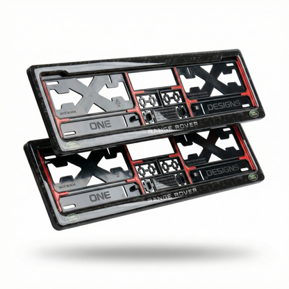 ONEDESIGNS Range Rover Edition Gel Number Plate Frame – Premium 3D Gloss Finish | Universal Fit for All Cars