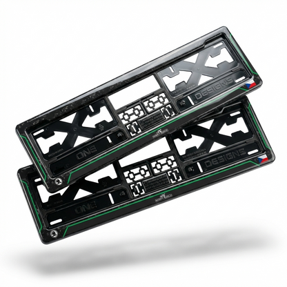 ONEDESIGNS Skoda Edition Gel Number Plate Frame – Premium 3D Gloss Finish | Universal Fit for All Cars