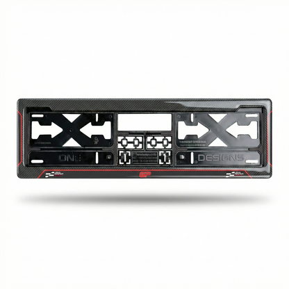 ONEDESIGNS Mini Cooper Edition Gel Number Plate Frame – Premium 3D Gloss Finish | Universal Fit for All Cars