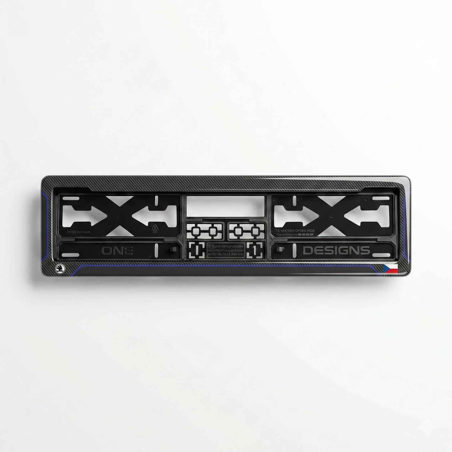 ONEDESIGNS Skoda Edition Gel Number Plate Frame – Premium 3D Gloss Finish | Universal Fit for All Cars