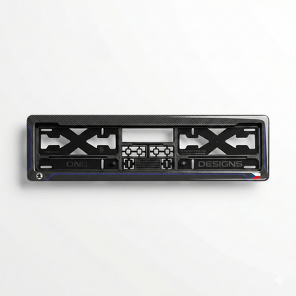 ONEDESIGNS Skoda Edition Gel Number Plate Frame – Premium 3D Gloss Finish | Universal Fit for All Cars