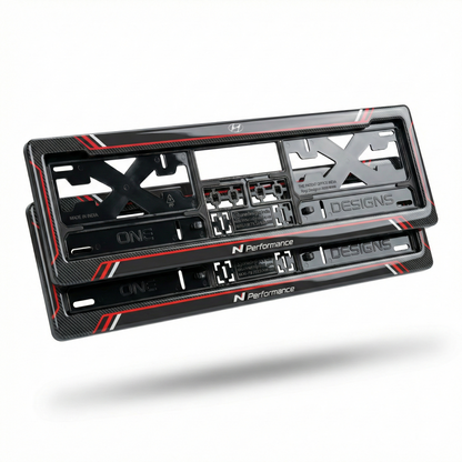 ONEDESIGNS Hyundai Edition Gel Number Plate Frame – Premium 3D Gloss Finish | Universal Fit for All Cars