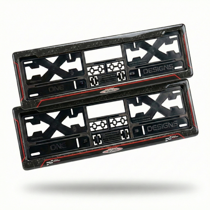ONEDESIGNS Mini Cooper Edition Gel Number Plate Frame – Premium 3D Gloss Finish | Universal Fit for All Cars