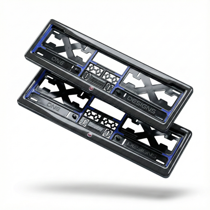 ONEDESIGNS Jaguar Edition Gel Number Plate Frame – Premium 3D Gloss Finish | Universal Fit for All Cars