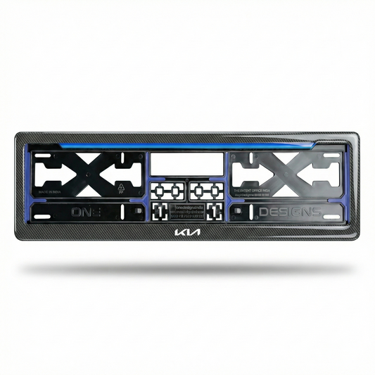ONEDESIGNS Kia Edition Gel Number Plate Frame – Premium 3D Gloss Finish | Universal Fit for All Cars