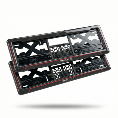 ONEDESIGNS Mercedes-Benz Edition Gel Number Plate Frame – Premium 3D Gloss Finish | Universal Fit for All Cars