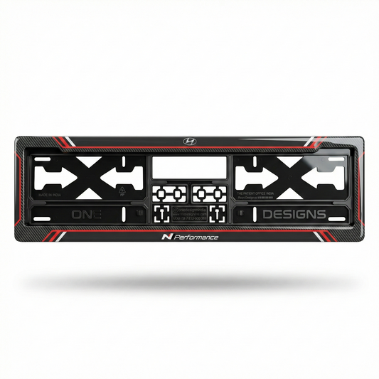 ONEDESIGNS Hyundai Edition Gel Number Plate Frame – Premium 3D Gloss Finish | Universal Fit for All Cars