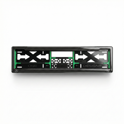 ONEDESIGNS Mercedes-Benz Edition Gel Number Plate Frame – Premium 3D Gloss Finish | Universal Fit for All Cars