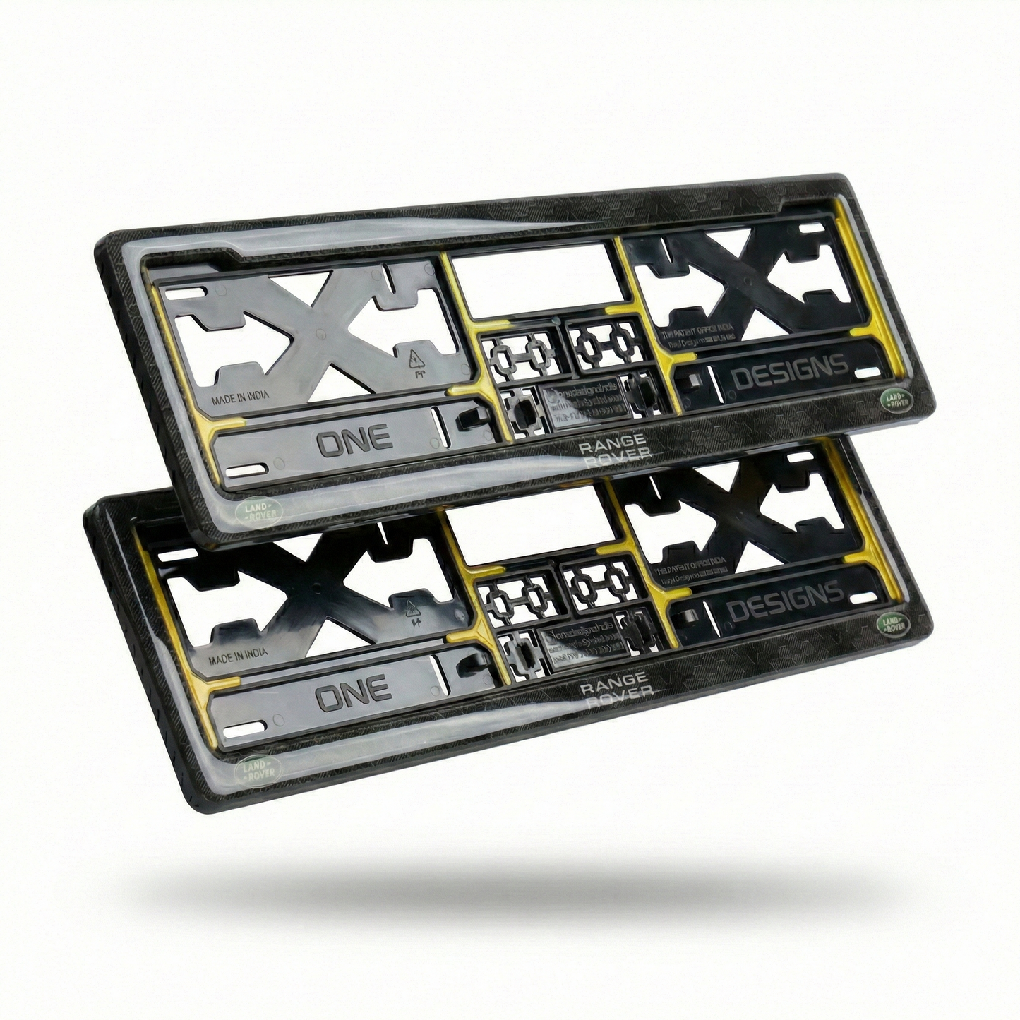 ONEDESIGNS Range Rover Edition Gel Number Plate Frame – Premium 3D Gloss Finish | Universal Fit for All Cars