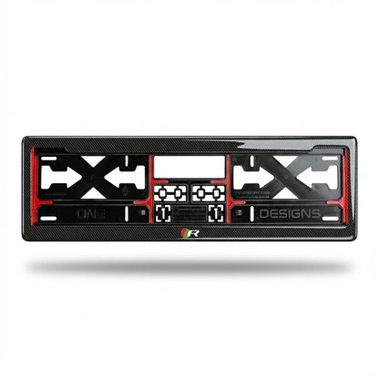 ONEDESIGNS Jaguar Edition Gel Number Plate Frame – Premium 3D Gloss Finish | Universal Fit for All Cars